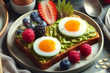 Avocado toast with egg